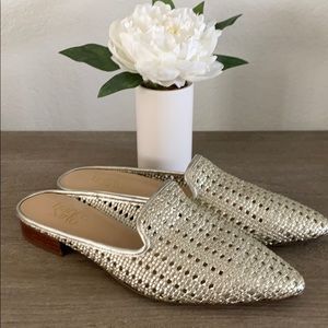 Franco Sarto Sorello woven pointed toe mule